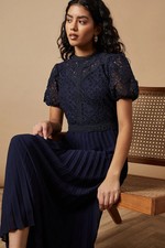 Oasis Navy Midi Dress Womens