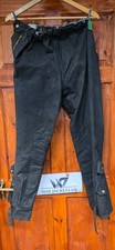 Vintage BELSTAFF TRIALMASTER 80's Era Waxed Cotton Motorcycle Trousers L SIZE