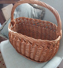 Vintage wicker shopping basket