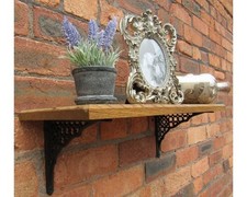Shelf brackets cast iron black - iron,