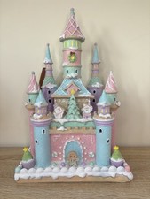 Tk Maxx Christmas Large Pastel Candy Cane Light Up Gingerbread Castle
