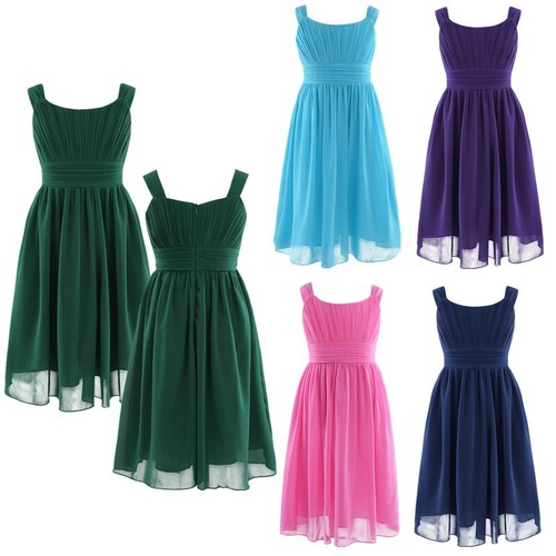 Kids pleated chiffon flower - pleated,