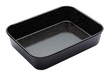 MasterClass Vitreous Enamel Roasting Tin, Induction Safe 1mm Steel with Scratch