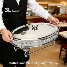 3L Oval Chafing Dish Stainless