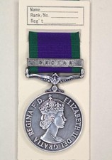 BRITISH ARMY RAF CSM CAMPAIGN SERVICE MEDAL QEII DHOFAR CLASP
