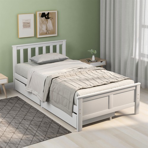 3ft single 4ft6 double wooden - 3ft,