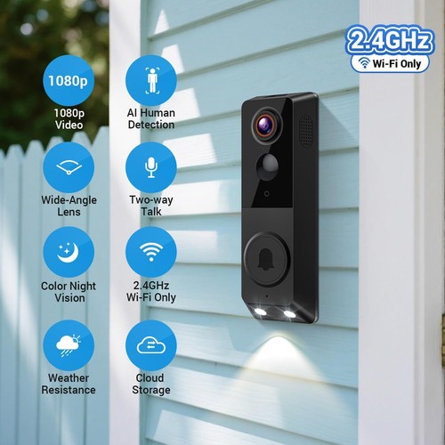 Wireless video doorbell camera - video,