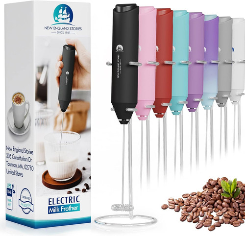 Powerful milk frother handheld - frother,