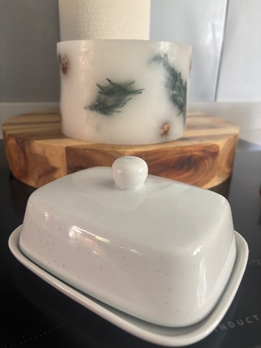 Vintage style butter dish - vintage,