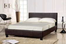 PRADO Faux Leather Double Bed