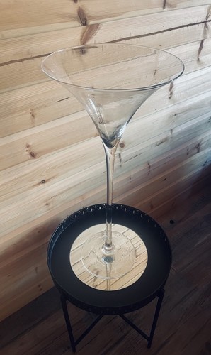 Martini glass centrepiece hire - centrepiece,
