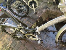 Two adult Apollo transition folding bikes, black and aluminium finish great con 