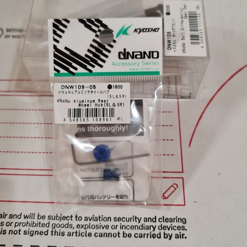 Kyosho dnano aluminum rear - kyosho,