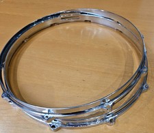 Pair of 14" 10 Hole Snare Drum Die Cast Hoops - READ DESCRIPTION