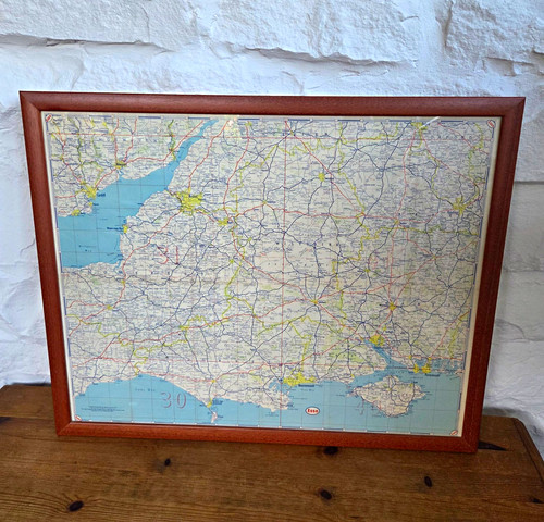 Vintage esso road map - esso,