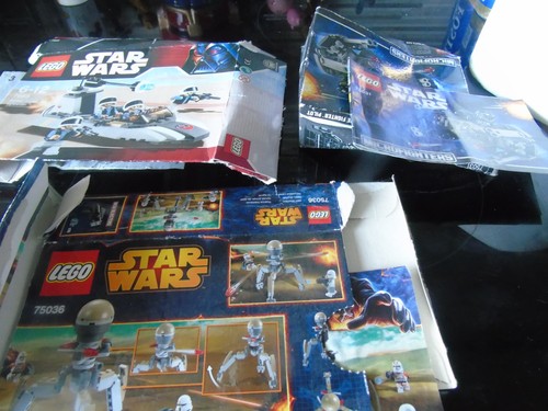 Lego star wars empty box - star,