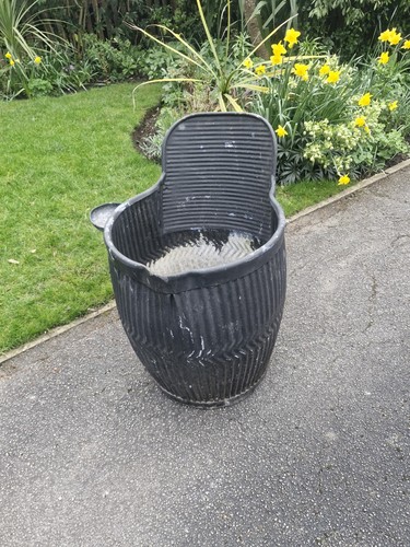 Vintage galvanised dolly - vintage, tub