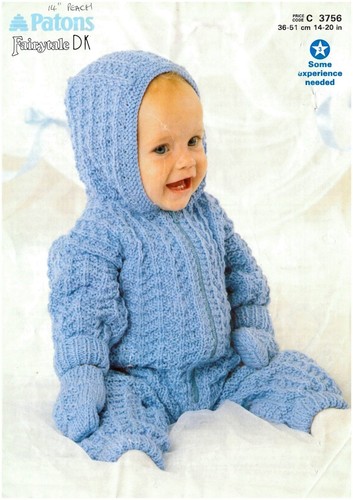 Patons 3756 baby pram suit - pram,