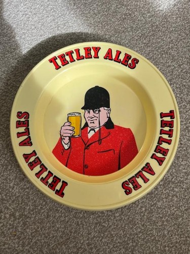 Tetley ale melamine ashtray - tetley's,