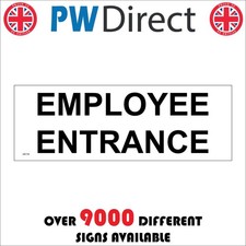 SIGN Employee Entrance Door