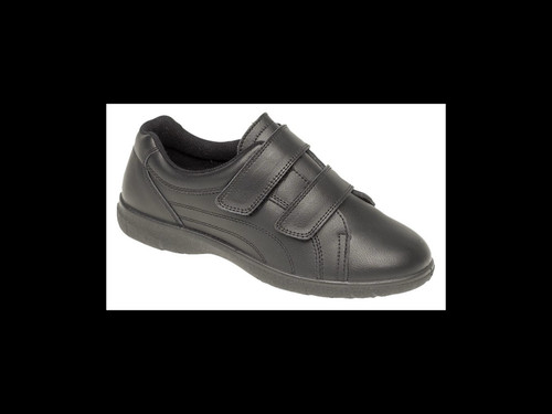 Ladies hlack leather wide - ladies,