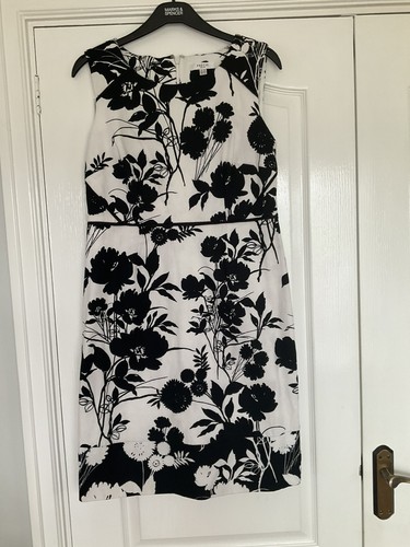 Précis black white floral - black,