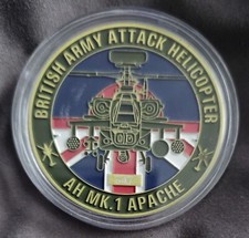 British Army Air Corps MK.1 AH Apache Attack Helicopter Retirement 3D Coin Medal