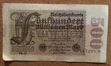 Germany Banknote. 500 Million