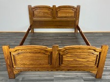 Vintage French oak King Size Bed (LOT 2175)
