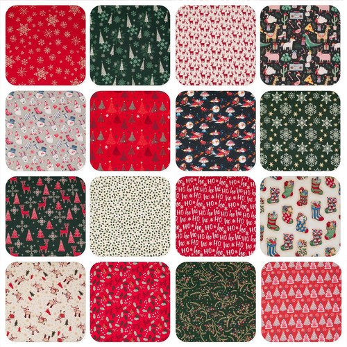 100 cotton christmas fabric - cotton,