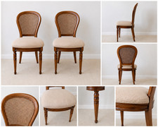 Pair vintage cane back - of,