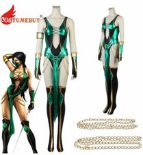 Jade Cosplay Costume Ninja Uniform Game Mortal Kombat Uniform Outfit