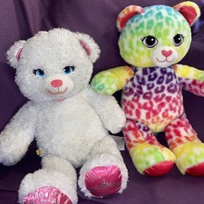 Build A Bear BAB Cat Leopard Print and Plush Teddy Soft Toy NO SOUNDS