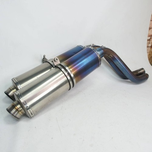 Titanium exhaust muffler - titanium,