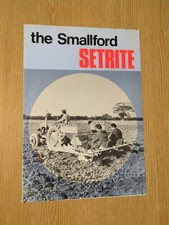 THE SMALLFORD SETRITE TRACTOR MOUNTED POTATO PLANTER COLOUR FARMING BROCHURE GC