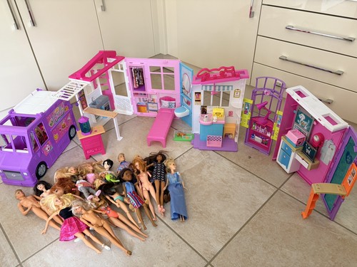 Barbie dolls vehicle furniture - barbie,