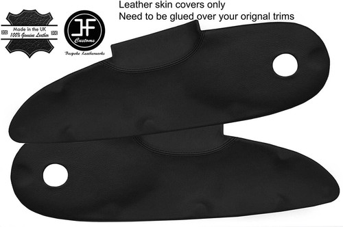 Black real leather door - real,