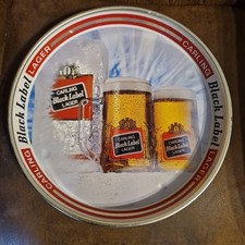 Collectable Carling Black Label Larger Old Metal Bar Pub Drinks Tray