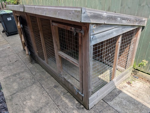 Wooden dog kennel - wooden,