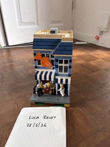 Lego moc fish chip - fish, shop