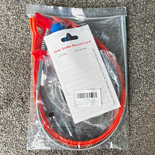Sink drain snake - drain, auger