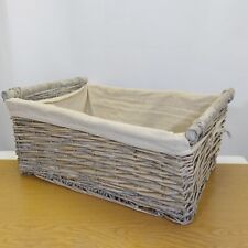 Wicker Rattan Chunky Basket Display Storage Plant Pot Holder  Rectangular