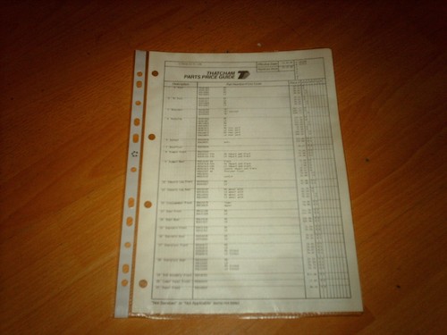 Thatcham parts guide nissan - guide,