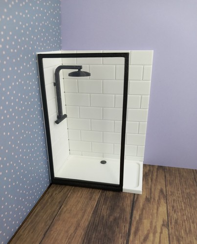 Dolls house shower - house, 1:12