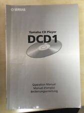 Yamaha DCD1 Disklavier CD Player Operation Manual