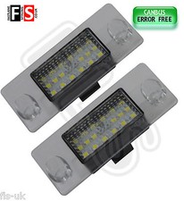 AUDI A4 B5 '95-01 LED CAR NUMBER PLATE LIGHTS WHITE LED 18SMD CANBUS ERROR FREE