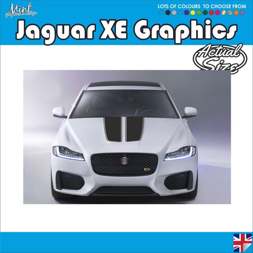 Jaguar bonnet stripes r - xf,