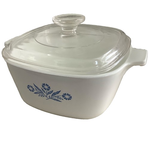 Corning pyroceram 1960s blue - corning,