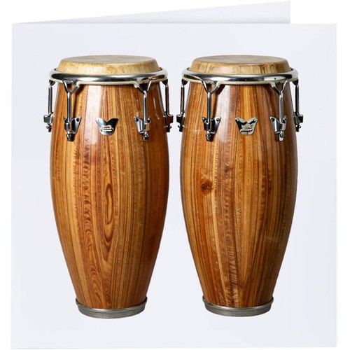 Conga drums greeting - greeting, /