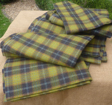 Tartan Wool fabric Curtain upholstery 2 pieces 180cm x 145cm